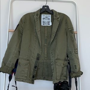 Zadig and Voltaire fitted army jacket